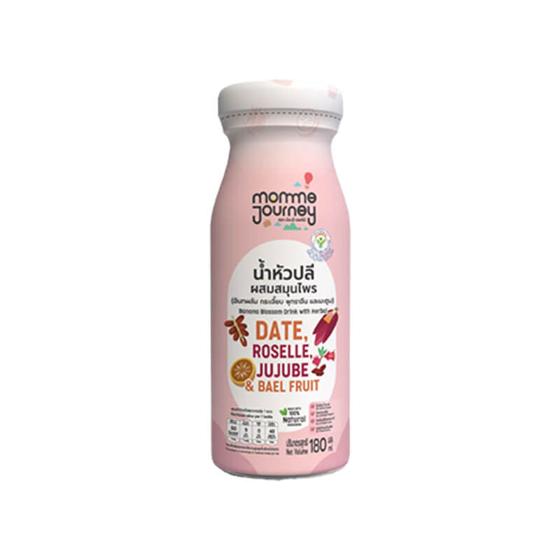 น้ำหัวปลีผสมสมุนไพร 180 ml. ยกลัง MomMe Journey 
